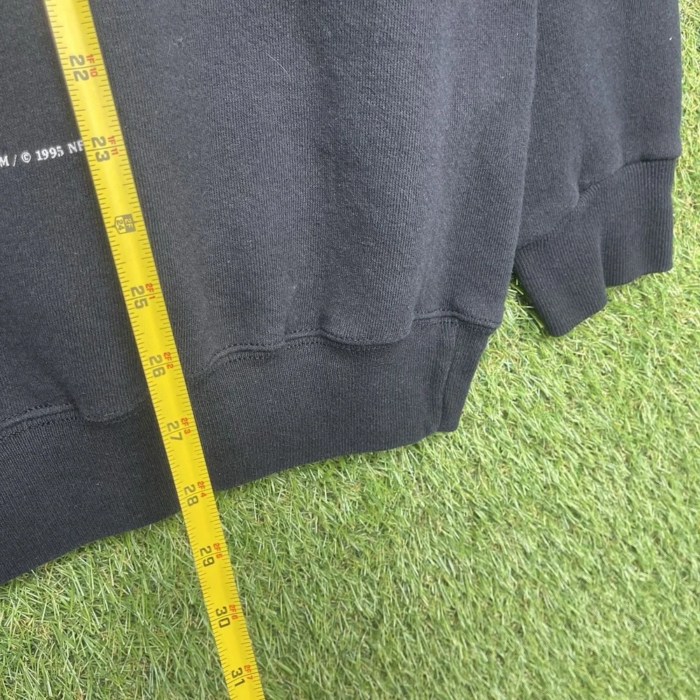 Vintage Pittsburgh Steelers Sweatshirt Mens XL NFL Crewneck Black Home Team